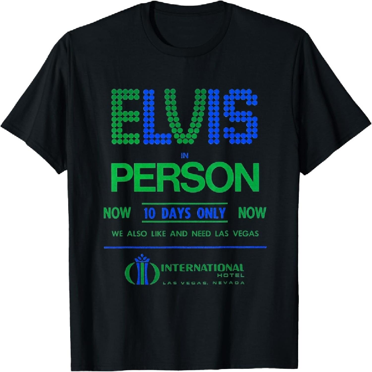 

Elvis Presley Las Vegas T-Shirt XXXXXL чёрный