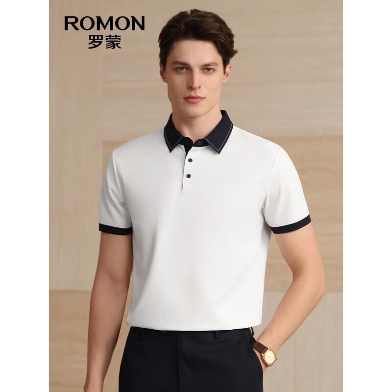 ROMON Men s Cooling Colorblock Polo T-shirt 190