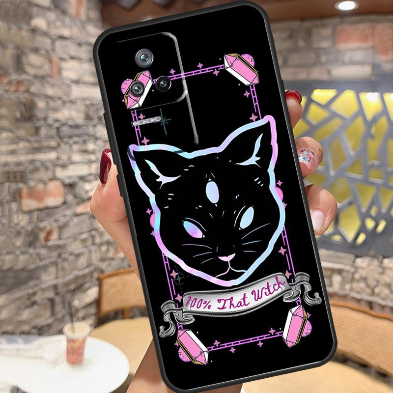 Death Tarot Cat Case For Xiaomi 13 14 15 Ultra 11T 12T 13T 14T Pro POCO X7 Pro X3 X5 X6 M6 F5 F6 Pro Cover