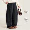 Girls' Fleece-Lined Winter Casual Curved Pants