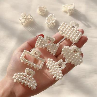 Cross-Border 4cm Pearl Claw Hair Clip for Bangs and Side