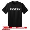 SPARCO CZARNY T-SHIRT Logo Racing Siedzenia Samochodowe Biegi Gaming Samochód Wyścigowy Narzędzia Motoryzacyjne T-Shirt Unisex