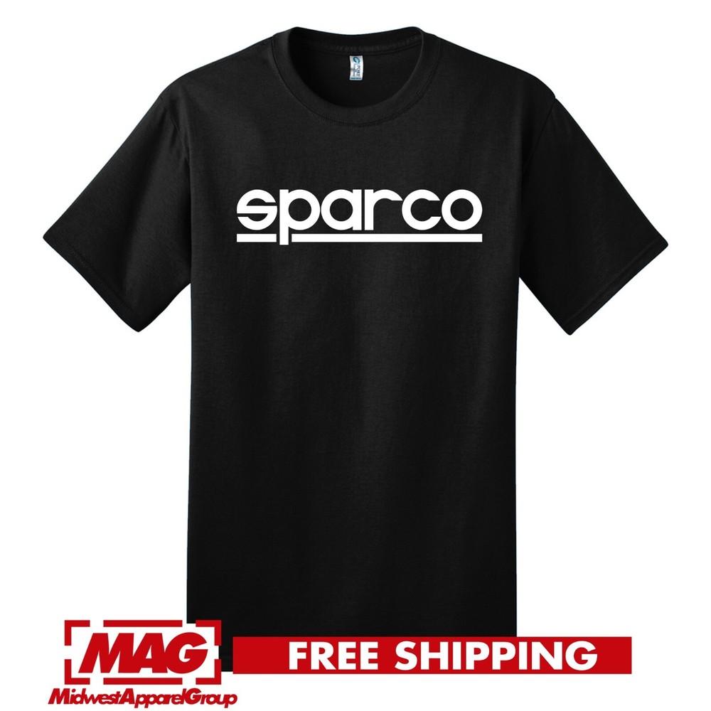 

SPARCO ЧЕРНАЯ ФУТБОЛКА Логотип Гонки Автокресла Коробка передач Игры Гоночный автомобиль Автомобильные инструменты Унисекс Футболка XXL
