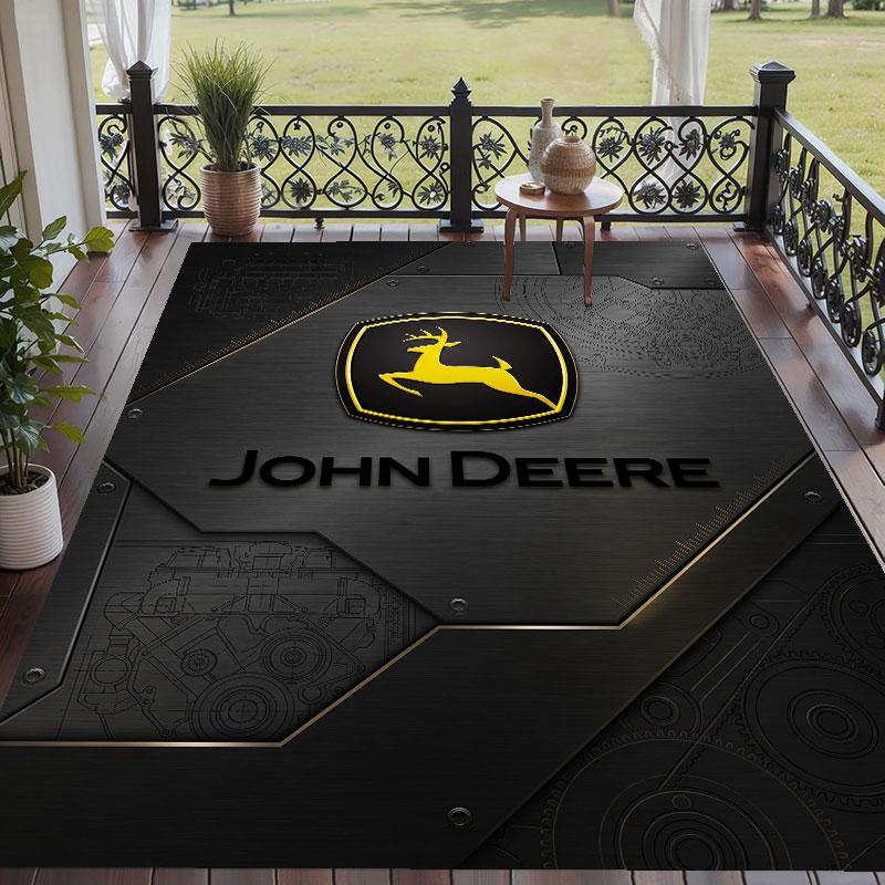 Tappeto Morbido per Pavimento con Motivo John Deere Tappeto Decorativo per la Decorazione della Stanza di Casa