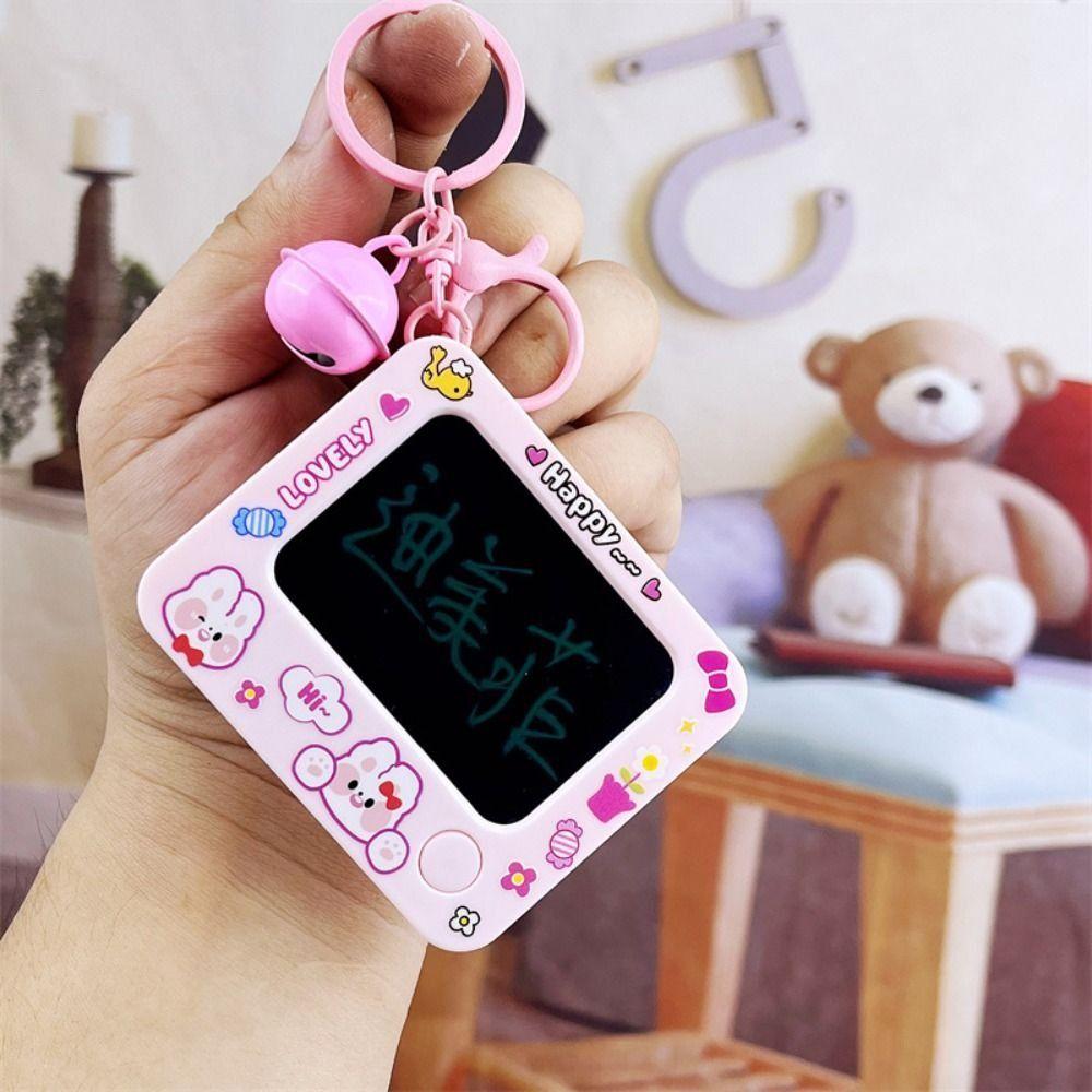 Reusable Small Writing Pad Capybara Backpack Keychain Creative Mini Drawing Board  Kids Toy