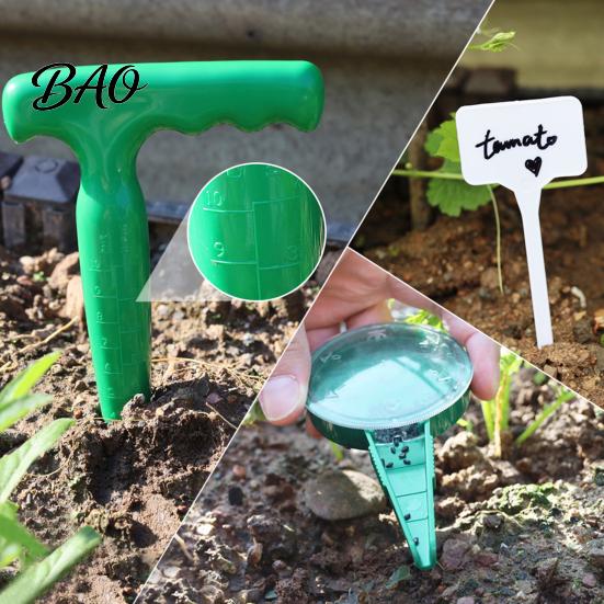 Durable Seeds Dispenser Dispenser, Handheld Garden Seeder Sower with 5 Dial Settings, Ergonomic Plastic for Planting Dibber, Plant Labels, Sowing Tool