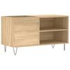 Record Cabinet in Sonoma Oak 85 x 38 x 48 cm Engineered Wood