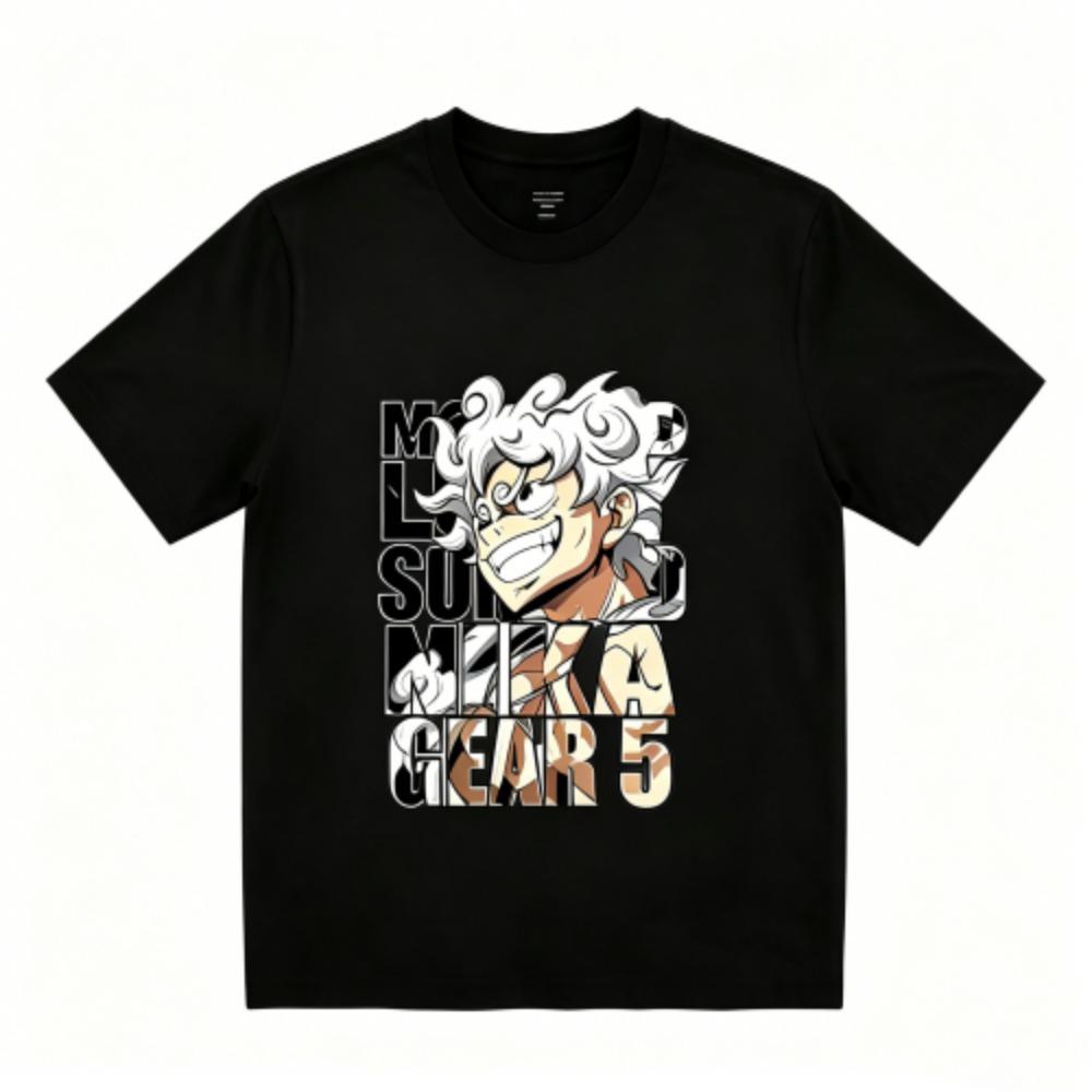 Funny Anime Boy Letter Print Men s T-Shirts Summer Fashion Street Outdoor Casual T-shirt Tops for Men s and Women s Tees Top XXS