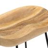 Vidaxl Gavin Bar Stools, 2 Pcs, Solid Mango Wood