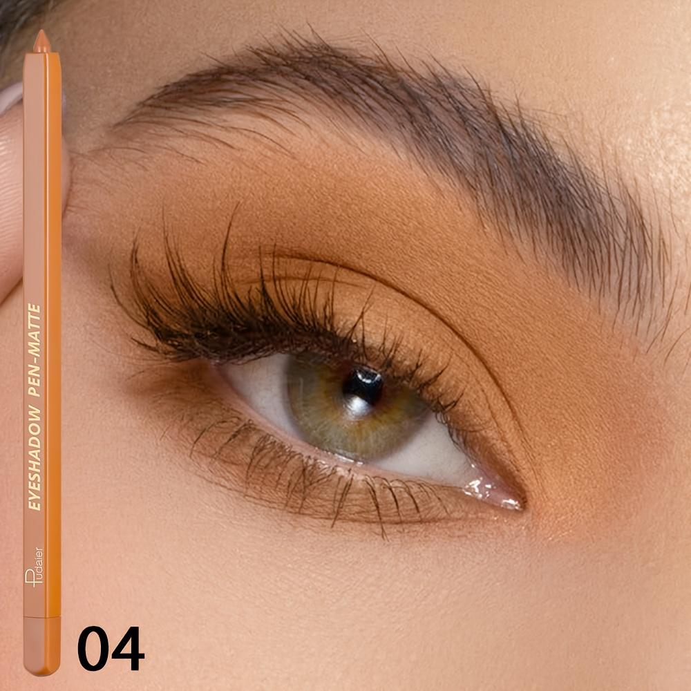 

Набір олівців для тіней Pudaier 19 кольорів, Стійкі водостійкі матові та мерехтливі відтінки, Легко розтушовуються та наносяться, Універсальний макіяж для початківців та вечірок