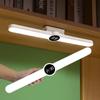 Tischlampe, Uhr, Studie, Lesen, Schreibtischlampe, magnetische LED-USB-Büroleuchte, tragbar, stufenlos dimmbar, Schlafzimmer-Nachttischlampe