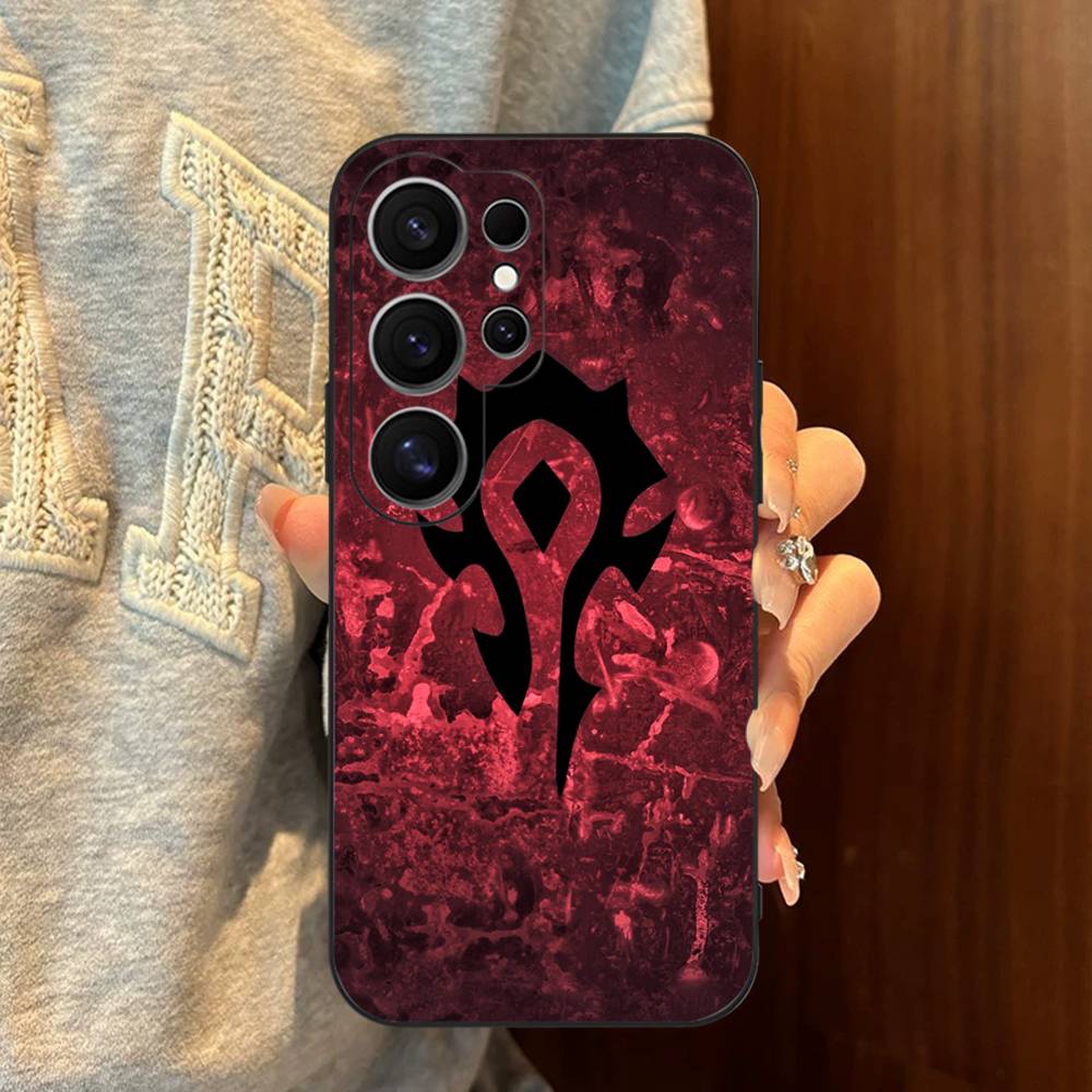 W-World Of W-Warcraft Game Retro Phone Case For Samsung S 24 Fe 25 Ultra Plus 20 Lite 21 30 22 23 24 22 Ultra 5G Fundas