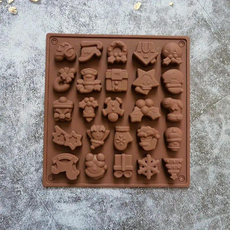 1 Stück Antihaft-Weihnachtsschokoladenform - 25 Vertiefungen für köstliche Weihnachtsleckereien Weihnachtliches Kunsthandwerk