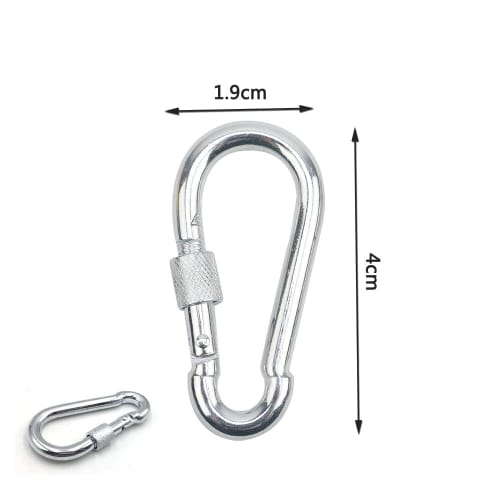 Yandong M15 Stainless Steel Pulley, 35kg Load Capacity, Small Rope Pulley, SUS304, for Cargo Transport, Swivel Type, with Carabiner (Set of 2)