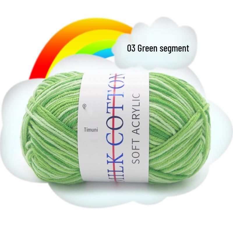 

Хлопковая пряжа из 3 нитей с градиентным окрашиванием для детских шапок, шарфов и свитеров