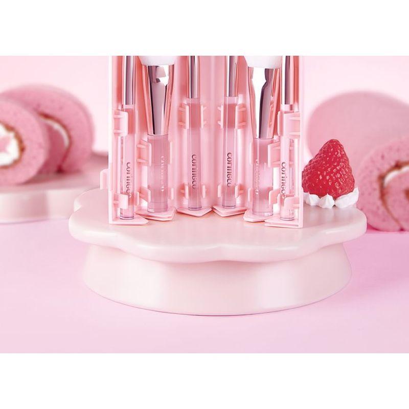 CORINGCO - Pink Roll Make Up Brush Set