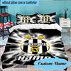 Custom Name Juventus Sportive Bedding Set 3pcs, Bedding Set Including 1pc Duvet Cover And 2pcs Pillowcases for Bedroom, Dormitory Gift