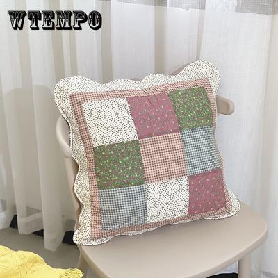 Bohemia Flower Cushion Cover 45x45 Printed Pillow Case White Luxury Velvet Soft Pillow Cover for Home Decoration