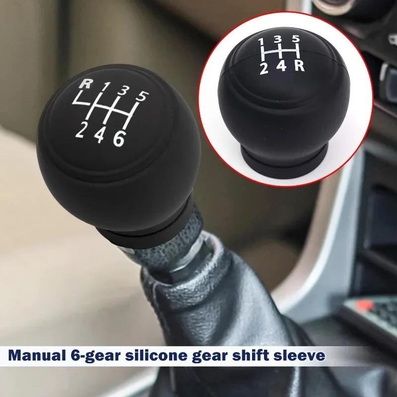 Universal Silicone Gear Shift Cover Anti-Slip Manual Transmission Knob Protector Covers for Cars Gear Shift Collars