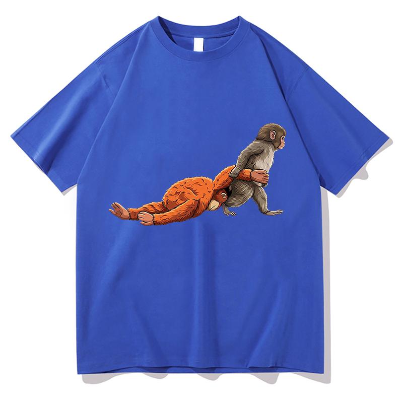 High Quality Cotton Vintage Punch Monkey T Shirts Women Unisex Fashion Casual Aesthetic Harajuku TShirt Short Sleeve Streetwear