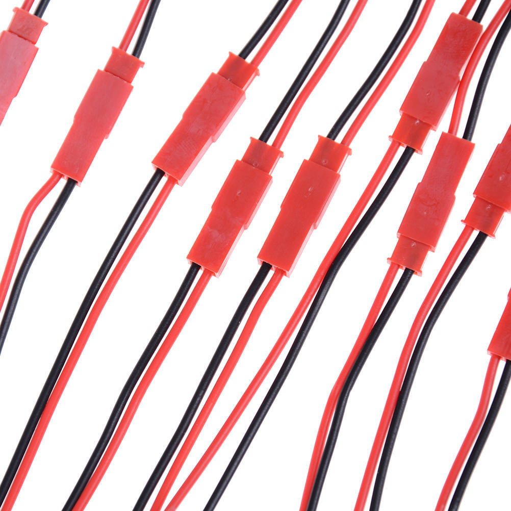 10Pair 2 Pin Jst 100Mm Pitch 2.54Mm Male And Female Wire Connector Plug Cable
