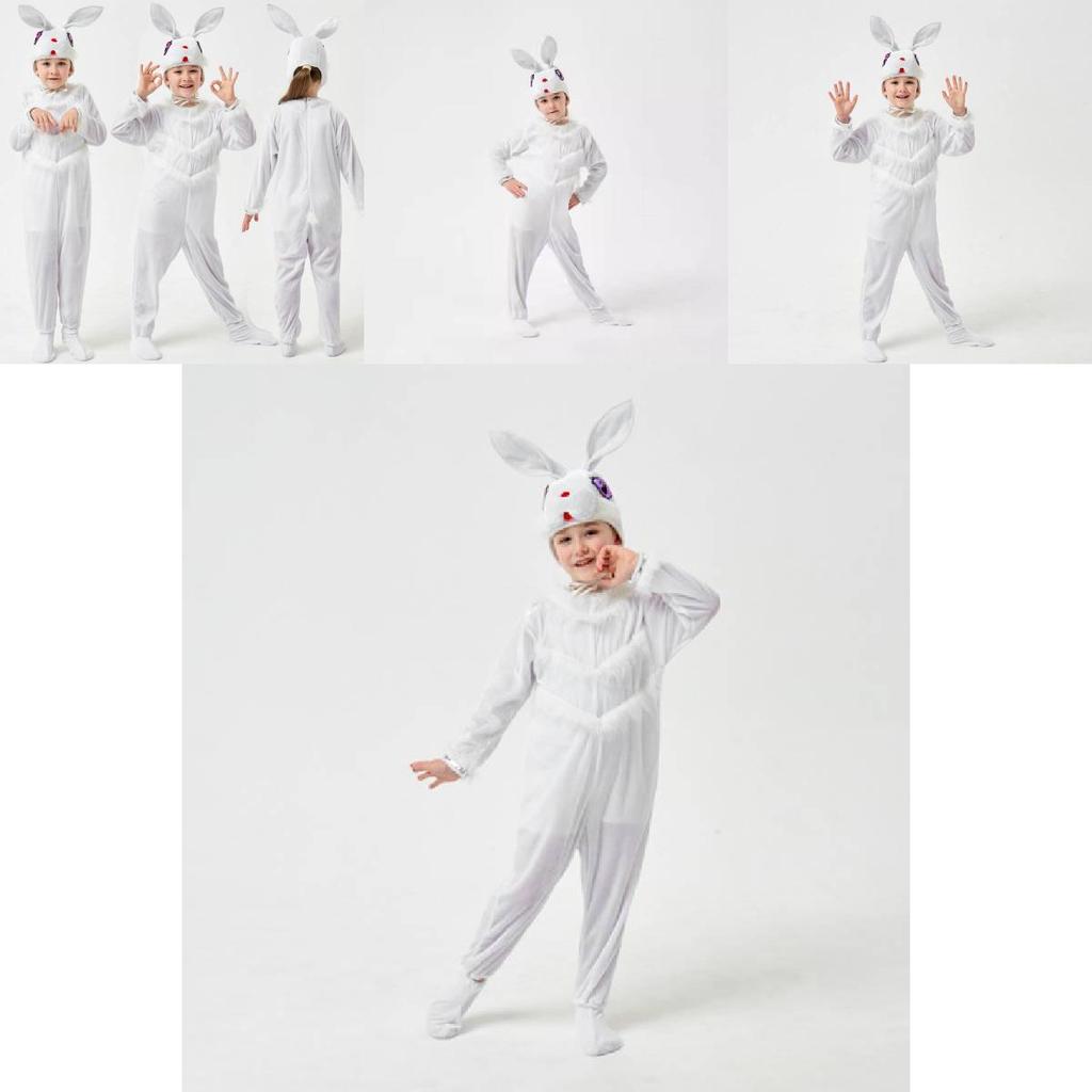 Niedliches Polyester Hasenkostüm für Jungen und Mädchen Perfekt für Rollenspiele und Aufführungen