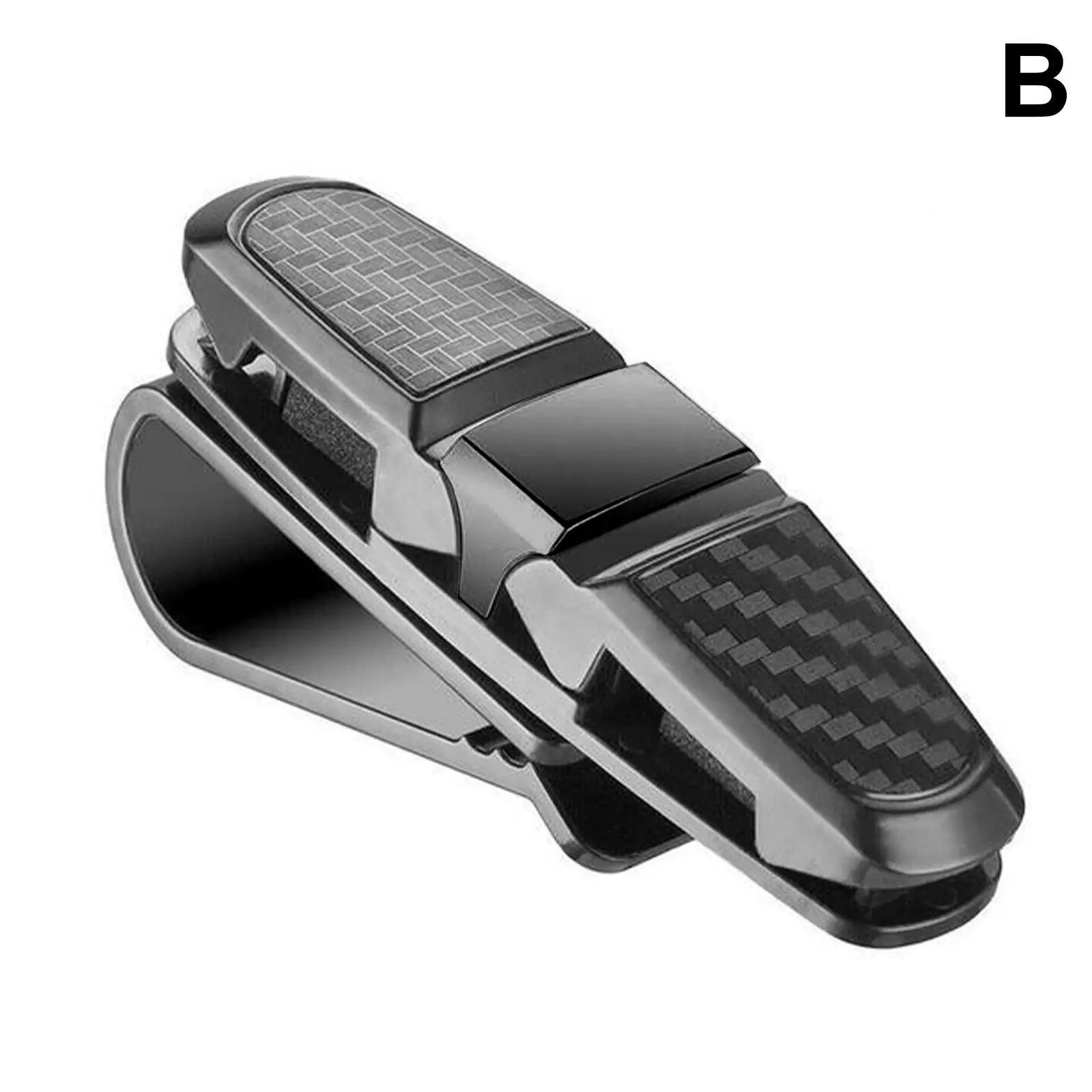 

Автомобильный козырек для очков, держатель-зажим для солнцезащитных очков, билет на очки, универсальный многофункциональный салон автомобиля C8f2 серый