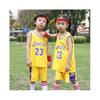 James Jersey No. 23 Lakers Children's Basketball Uniform Set