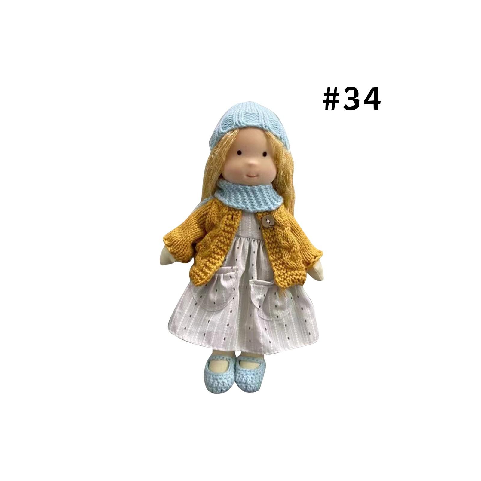 

Мягкая игрушка кукла, тряпичная кукла для малышей, подходит для девочек, подарок на день рождения, рождественский подарок на плюшевую игрушку One Size