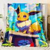 Pok É Mon Motiv Bedruckte Flanelldecke für Schlafzimmer, Wohnzimmer, Sofadecken, Büros, Mittagspausen, Picknicks,