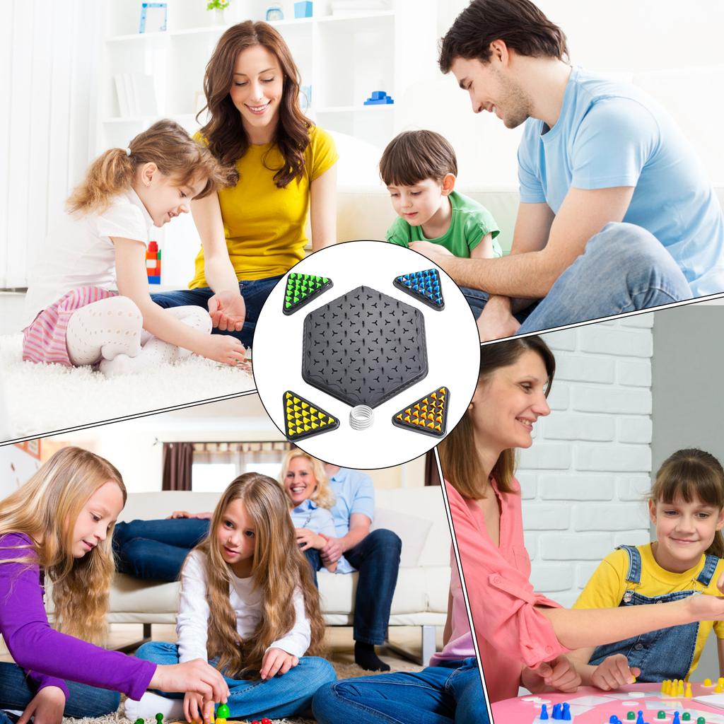 Geometry Chain Chess Game Rubber Band Strategy Toy Interactive Brain Teaser Educational Puzzle for Kids Adults