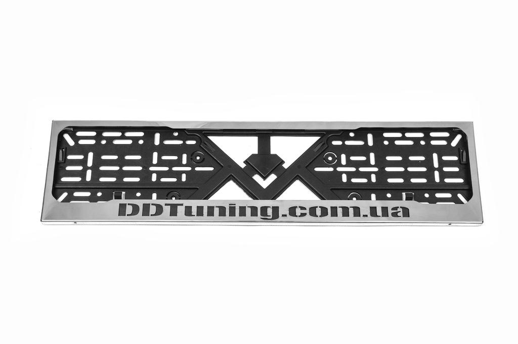 Рамка под номер хром DD Tuning (1 шт, нержавейка)