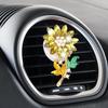 Flower Car Diffuser Vent Clip Bling Sunflower Vehicle Perfume Diffuser Automobile Interior Accessories Automotive Vent Scent