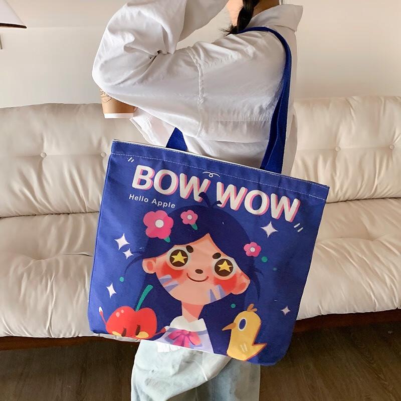 Большая холщовая сумка-тоут через плечо Fumaiide