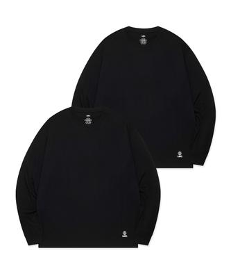 LMC Globe Long Slv Tee 2Pack Black