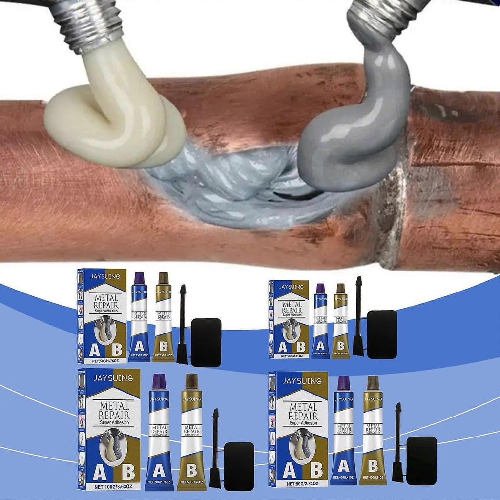 Limited time!!Jaysuing Waterproof Welding Repair Glue 100G Boxed Cast Iron Sealant Ab Glue Repair Agent Leak Plugging Metal Bonding
