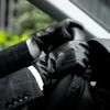 1 Pair Warm Lined Mens Black Leather Gloves with Cool Design for Winter, Men, Ideal Choice for Gifts