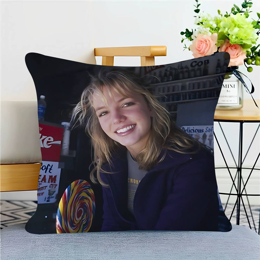 Singer B-Britney-Spears Personalized Picture Text Home Decorative Pillows Household Gifts 45x45cm