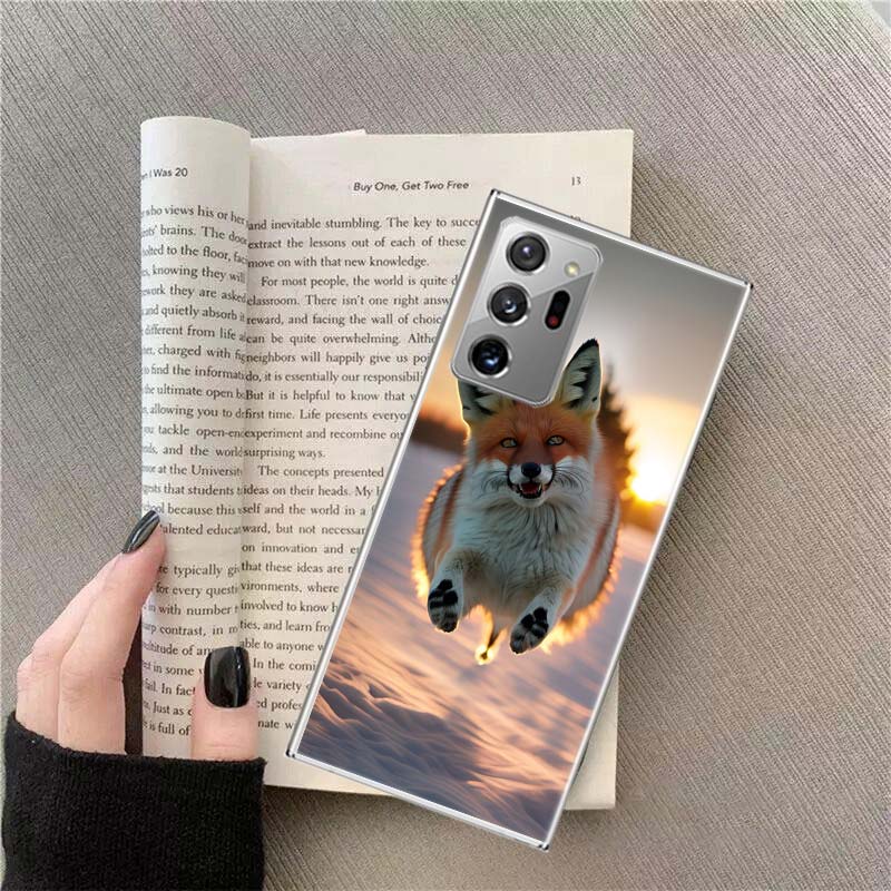

The Red Fox in Winter Ice and Snow Phone Case for Samsung A17 A37 A57 A54 A14 A24 A34 A07 A04S A02S A12 A22 A32 A52S A16 A26 A36 Samsung A02