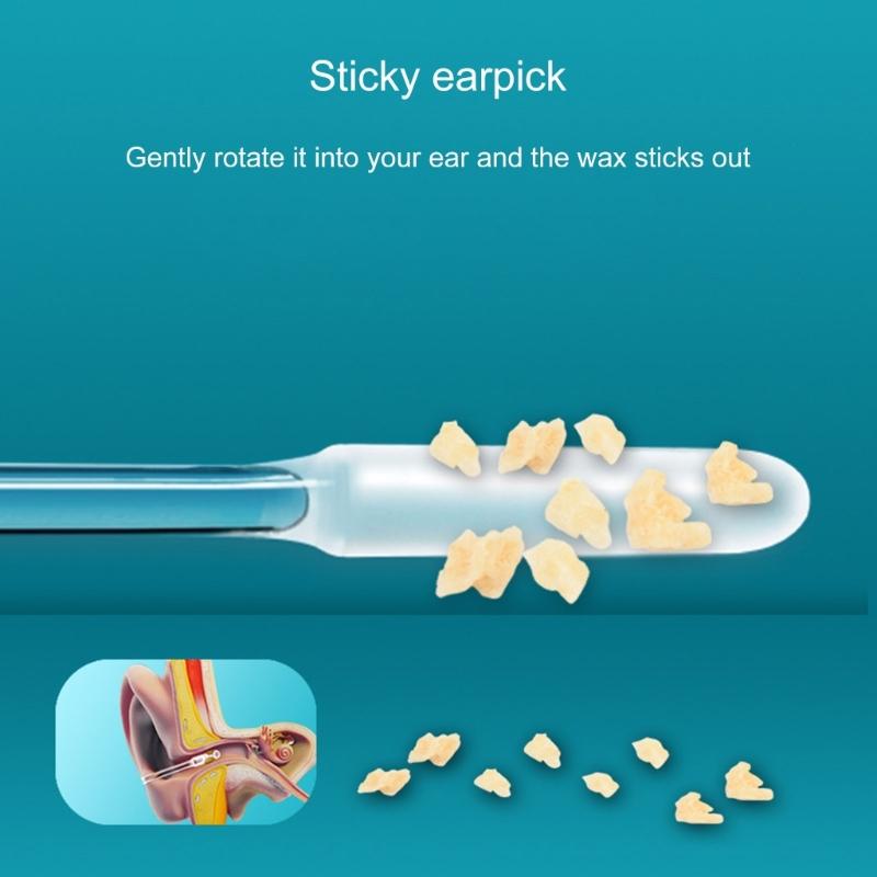 20Pcs Gentle Ear Care Kit Disposable Sticky Ear Cleaners for Family Ear Health Maintenance Travel Friendly Ear Care