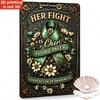 Tin Sign Her Fight Is Our Cancer Cervical Cancer Awareness Vintage Metal Plaque Wall Decor D Printed Retro Rust Style Inspir