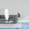 Elegant Paper Lampshade Floor Lamp with Peacock Animal Sculpture for Bedroom Office Living Room