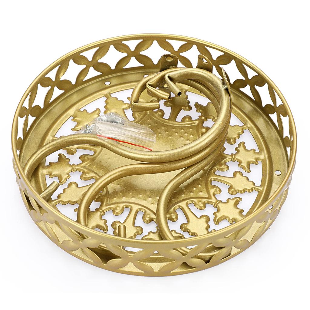 Sumnacon Garnek Doniczka Kwiat Ogród Ogrodnictwo Kwiat Stojak na kwiaty, Stojak, Półka, Żelazo, Antyczny, Stylowy, Półka, Półka, Stojak, Stojak, Wewnętrzny/Zewnętrzny (Złoto)