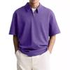 New Men's Casual Zipper Top Comfortable Breathable Lapel Polo Shirt