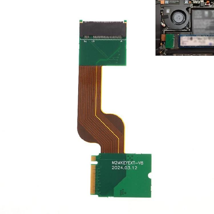 Gaming Devices Storage Adapter Kit 2230/2280 SSD Flexible Ribbon Cable Hassle Easy DIY Upgrades Suitable for 8TB Expansion