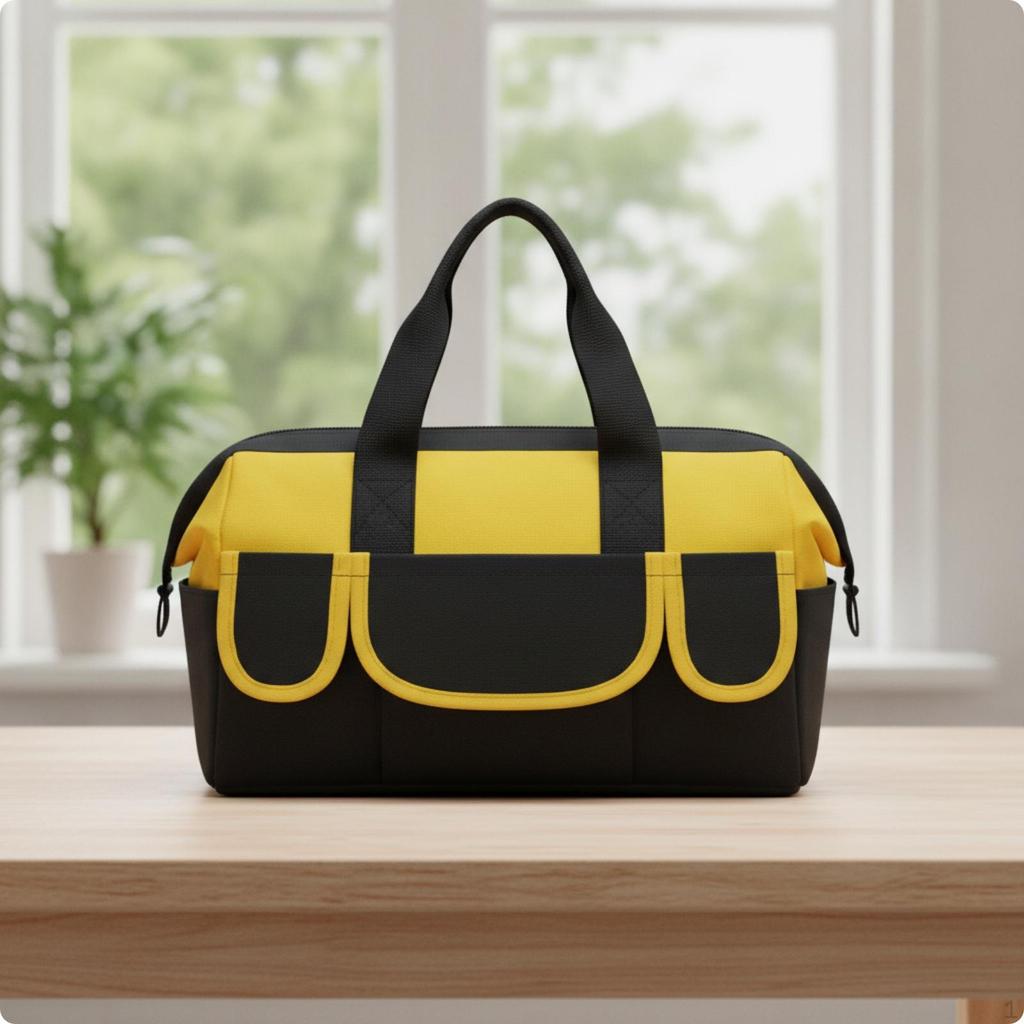 Canvas Tool Bag durabilityResistant with Shoulder Strap Waterproof for Electricians, Repair