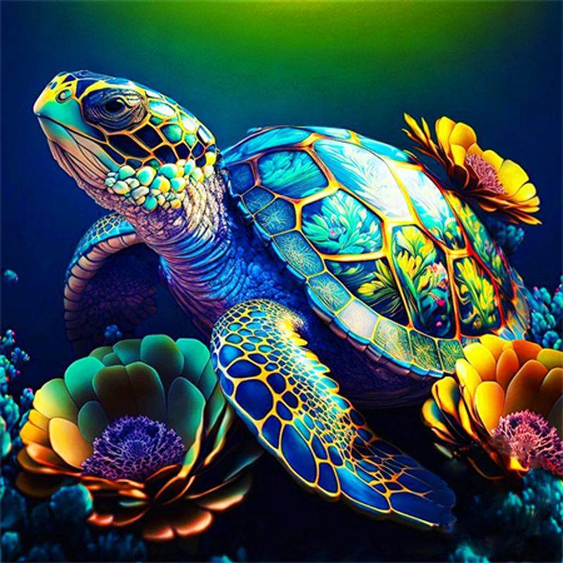 DIY Diamond Painting Set Animal Turtle Dog Cat Full Square Round 5D Drill Mosaic Embroidery Kits Art Wall Decoration