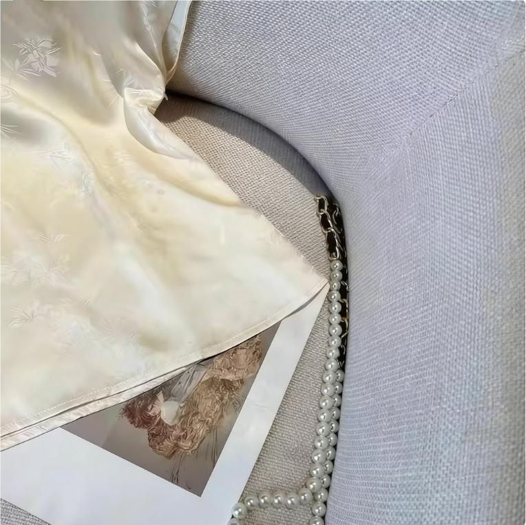 Chinese Women Short Sleeve Satin Shirt Summer Stand-Up Collar Elegant Women's Blouse Retro Summer Thin Soft