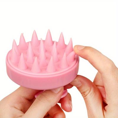 Shampoo Brush With Soft Silicone Bristles, 1pc, Shower Scalp Exfoliator Suitable For Dandruff, Dry And Wet Dual Use, Suitable For Men And Women,
