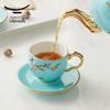 Yongfengyuan Madam Porcelain West Lake Blue 150ml Tea/Coffee Cup & Saucer Gift Set